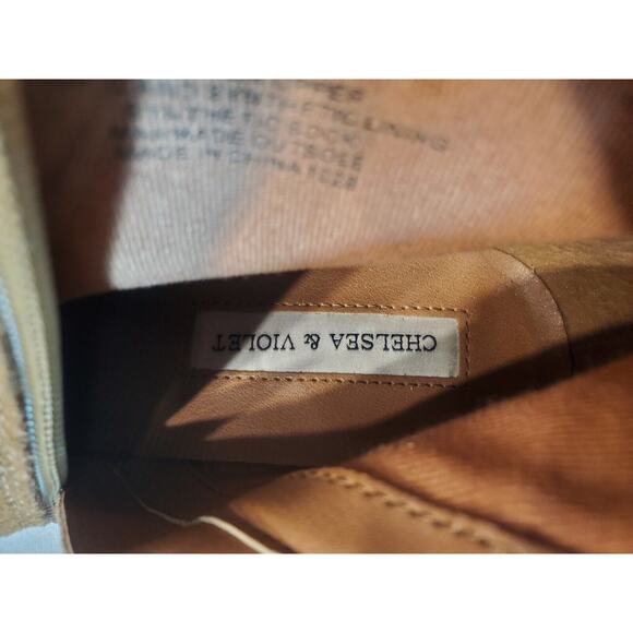 Chelsea & Violet Women’s Jane Suede Side Zip Ankle Boots Pointed Brown Size 6.5M - Picture 7 of 13